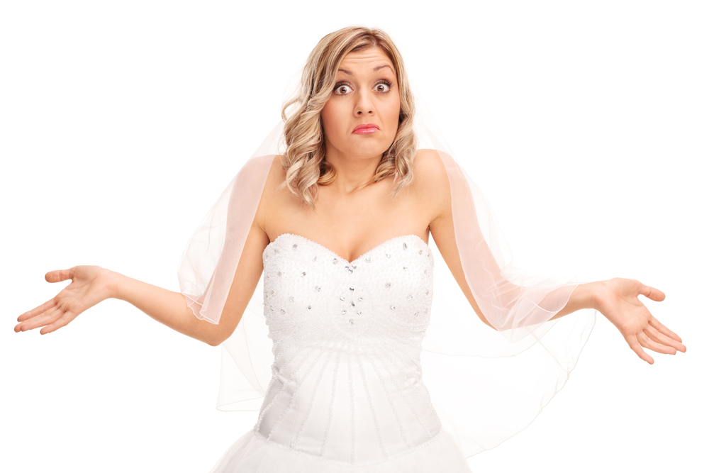 Confused bride